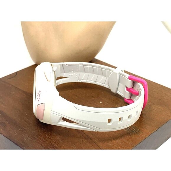 Casio Women's Watch STR300 Runner Lap Counter White Pink Resin Digital 2575 35mm - Picture 9 of 14